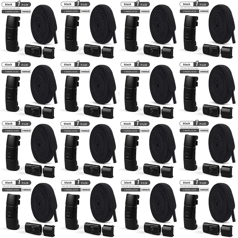 Elastic No-Tie Shoelaces with Press Lock for Sneakers - Kids & Adults - MANDOTOS INTERNATIONAL