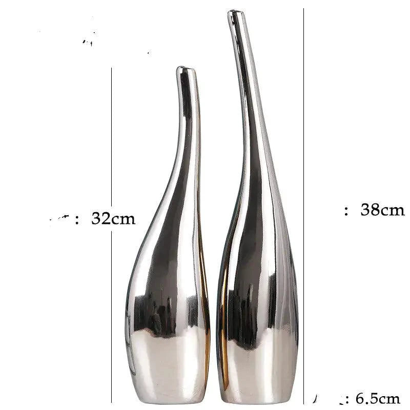 Elegant Ceramic Vase Ensemble - MANDOTOS