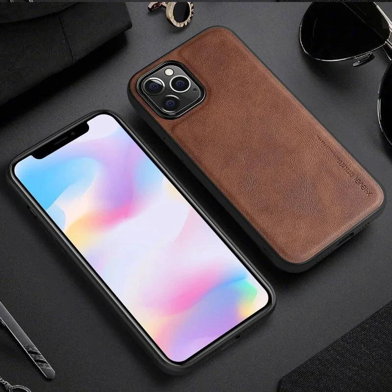 Elegant Leather iPhone Shield - MANDOTOS