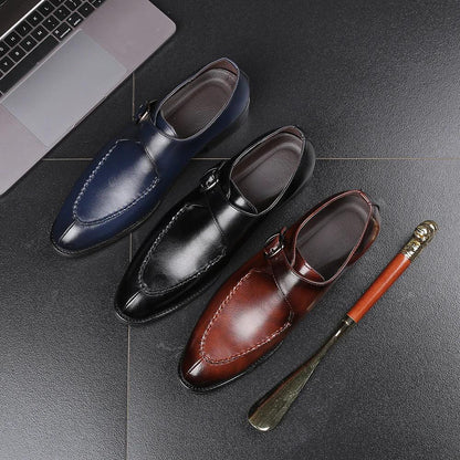 Elegant Leather Oxfords - MANDOTOS
