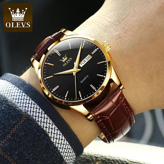 Elegant Leather Timepiece - MANDOTOS