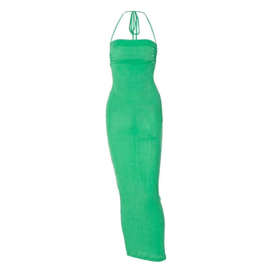 Elegant Open Back Cami Long Dress - MANDOTOS