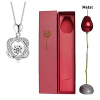 Elegant Rose Gold Heart Necklace - MANDOTOS