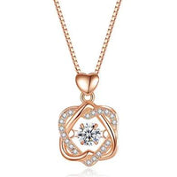 Elegant Rose Gold Heart Necklace - MANDOTOS