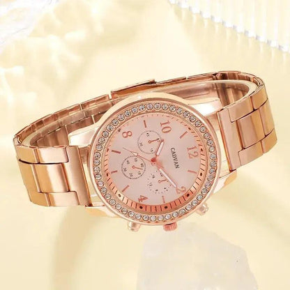 Elegant Rose Gold Watch Ensemble - MANDOTOS