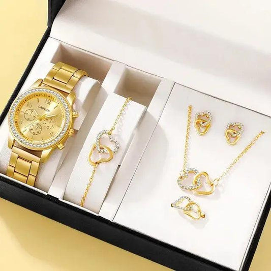 Elegant Rose Gold Watch Ensemble - MANDOTOS