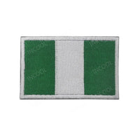 African Flags & Badges Embroidery Patches: Morocco, Nigeria, Gabon, Libya, Namibia - MANDOTOS INTERNATIONAL