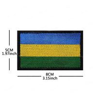 African Flags & Badges Embroidery Patches: Morocco, Nigeria, Gabon, Libya, Namibia - MANDOTOS INTERNATIONAL