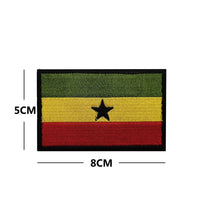 African Flags & Badges Embroidery Patches: Morocco, Nigeria, Gabon, Libya, Namibia - MANDOTOS INTERNATIONAL