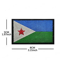 African Flags & Badges Embroidery Patches: Morocco, Nigeria, Gabon, Libya, Namibia - MANDOTOS INTERNATIONAL