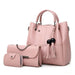 European and American fashion single shoulder Messenger bag ladies three-piece tassels mother bag - MANDOTOS