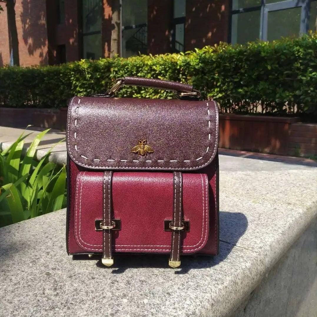 Executive Bee Business Leather Backpack - MANDOTOS