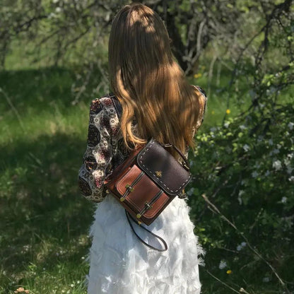 Executive Bee Business Leather Backpack - MANDOTOS
