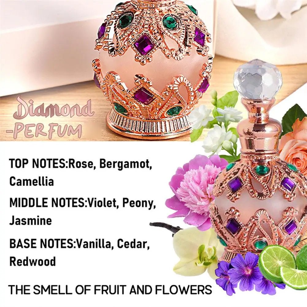 Exotic Arabian Perfume For Women, Enchanting Floral Bouquet With Rose, Jasmine&Vanilla Long-Lasting Pheromone-Infused Fragrance - MANDOTOS INTERNATIONAL