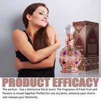 Exotic Arabian Perfume For Women, Enchanting Floral Bouquet With Rose, Jasmine&Vanilla Long-Lasting Pheromone-Infused Fragrance - MANDOTOS INTERNATIONAL