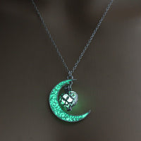 Glowing Pendant Necklaces Silver Plated Chain Necklaces - MANDOTOS INTERNATIONAL0