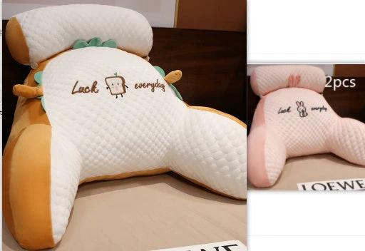 Triangle Reading Cushion - Fluffy Backrest Pillow for Sofa & Bed - MANDOTOS