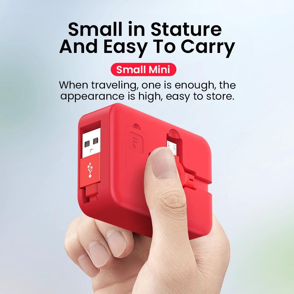 4 In 1 Retractable USB Cable Creative Macaron Type C Micro Cable For I Phone With Phone Stand Charging Data Cable Line Storage Box MANDOTOS