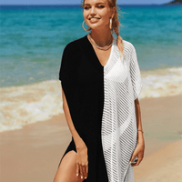 Beach Hollow Out Tops Cover - Up Knit Bikini Over - Blouse - MANDOTOS INTERNATIONAL0