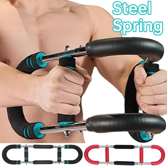 Multi-functional U-shaped Arm Strengthener Chest Trainer Adjustable Forearm Strength Exerciser Home Gym Equipment Bodybuilding - MANDOTOS