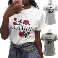Women Summer Casual Blouse Shirt Loose T-Shirts Tops - MANDOTOS INTERNATIONAL0