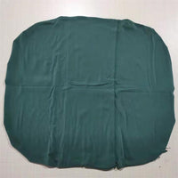 Teal round baby nest bed for newborns; portable cotton crib cradle cushion