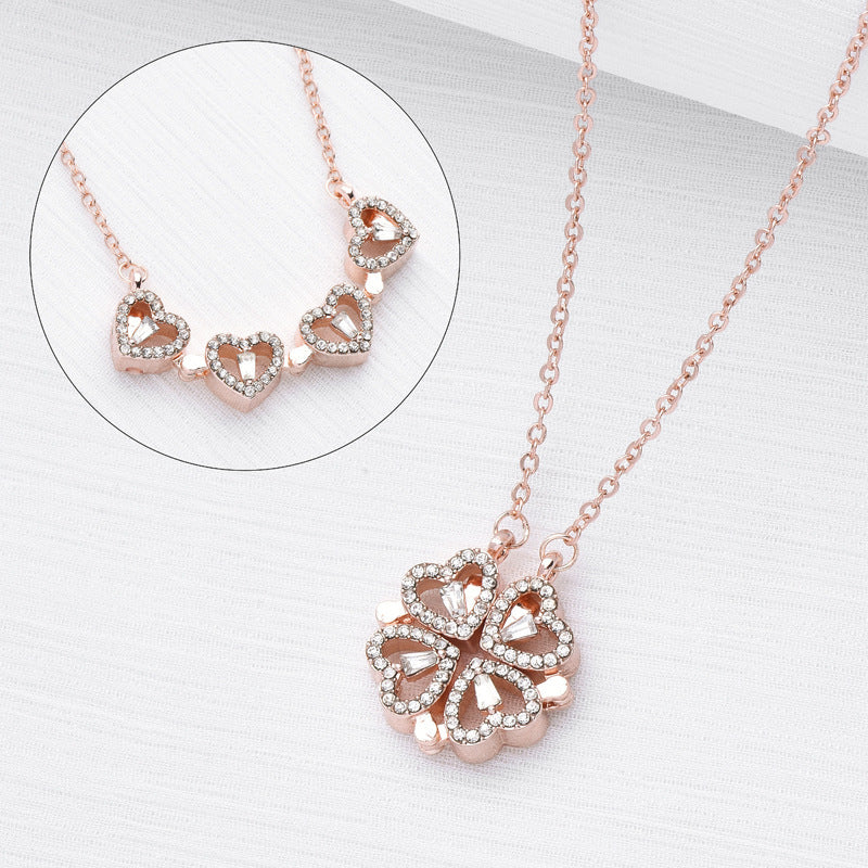 Variety Four-leaf Clover Non-fading Light Luxury Titanium Steel Necklace - MANDOTOS