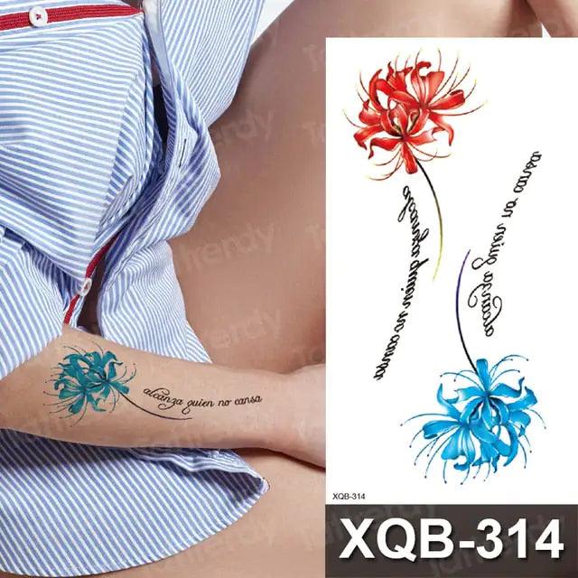 Floral Essence Body Art Tattoo - MANDOTOS