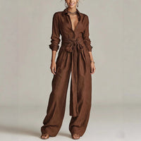 Solid Color Fashion Casual Pants Set for Women