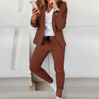 Lapel Blazer & Drawstring Trousers OL Suit – 12 Colors XS–3XL
