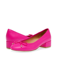 Cherish Pink Leather Pump 6.5 - MANDOTOS INTERNATIONAL
