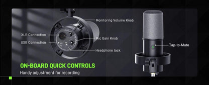 🎤 Elevate Your Voice with FIFINE K688 USB/XLR Dynamic Microphone - MANDOTOS