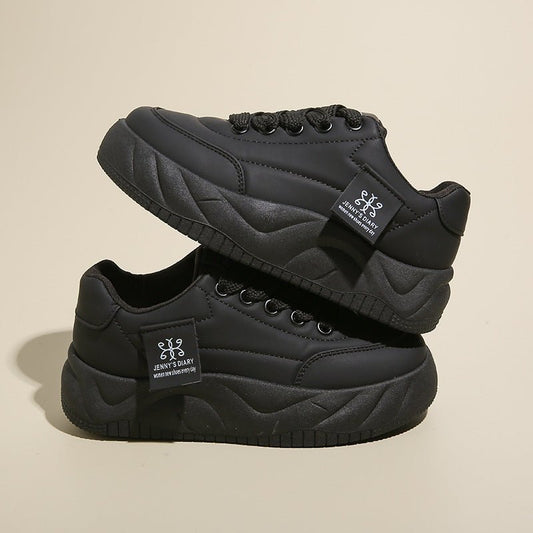 Color Block Height Increasing Sneakers – Lace-Up Low Top - MANDOTOS INTERNATIONALFootWear