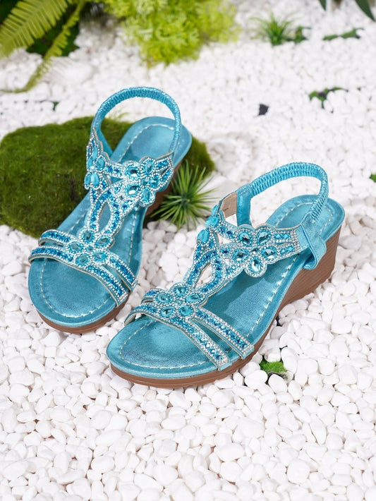 Bohemian Thick-Sole Wedge Sandals – 3 Colors EU 36–42 - MANDOTOS INTERNATIONALSandals