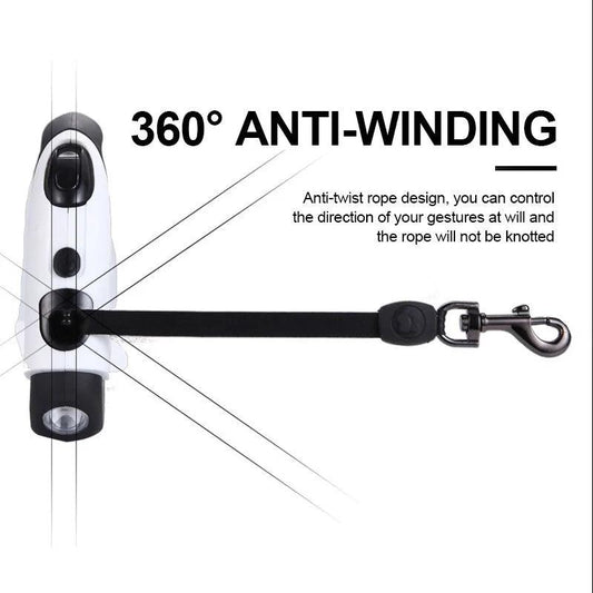 FlexiGlow Dog Leash with LED Light - MANDOTOS