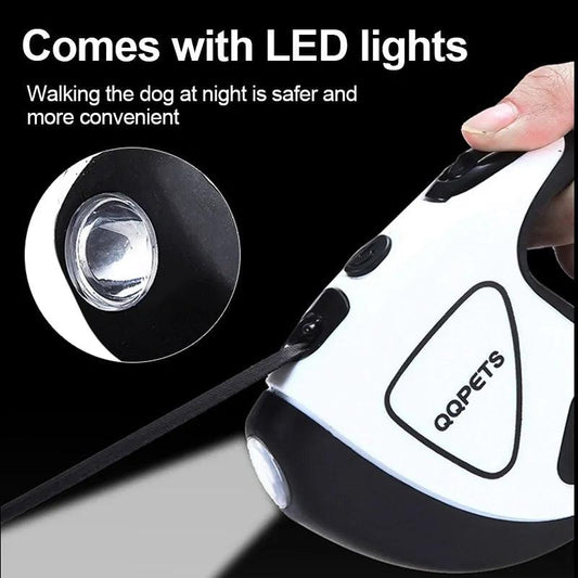 FlexiGlow Dog Leash with LED Light - MANDOTOS