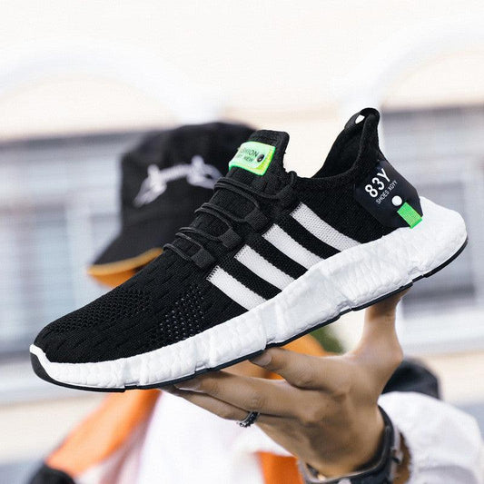 Flying Woven Shoes Sports Shoes Men's Casual Shoes Mesh Breathable - MANDOTOS