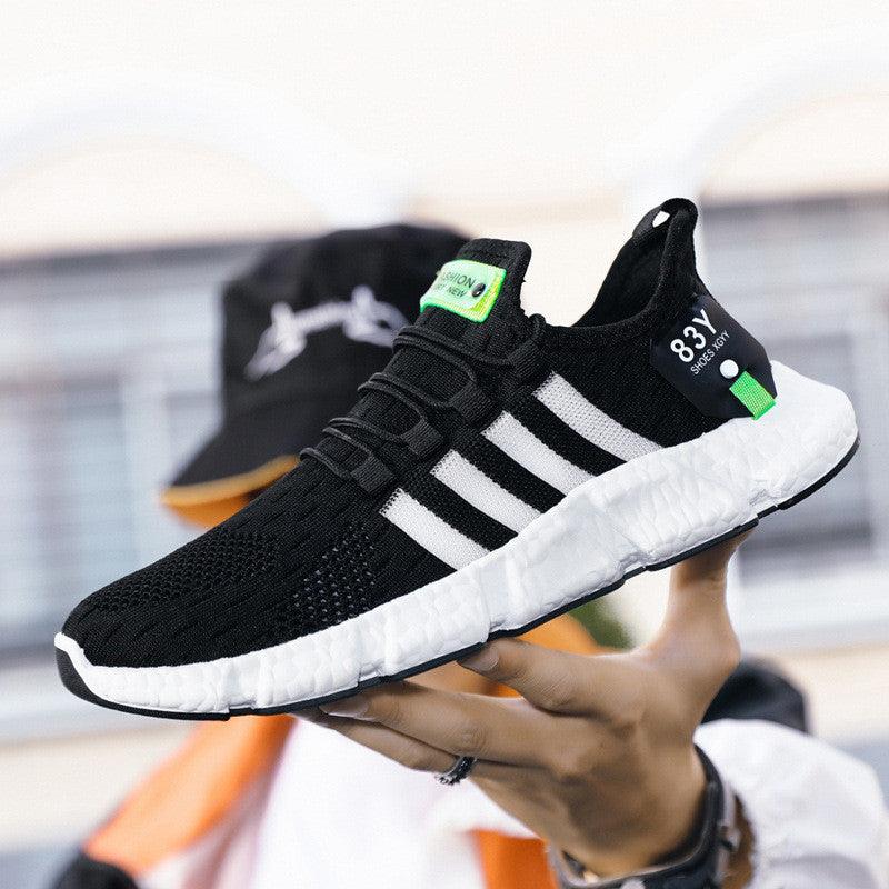 Flying Woven Shoes Sports Shoes Men's Casual Shoes Mesh Breathable - MANDOTOS