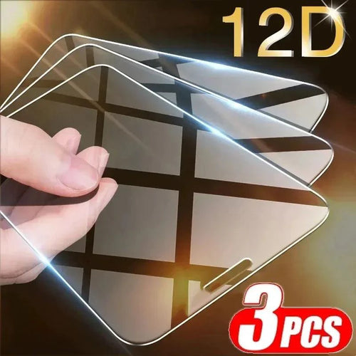 iShield Tempered Glass Screen Protectors - 3-Pack for iPhone 14, 13, 12, 11, 15 Pro Max, Mini, XR, X, XS MAX, 7, 8 Plus, 16 - MANDOTOS