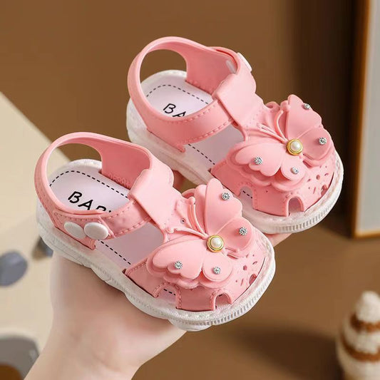 Girls' Sandals 2023 Summer New Children's Non-slip Soft Sole Infant Little Girl Baby Princess Beach Shoes - MANDOTOS INTERNATIONAL
