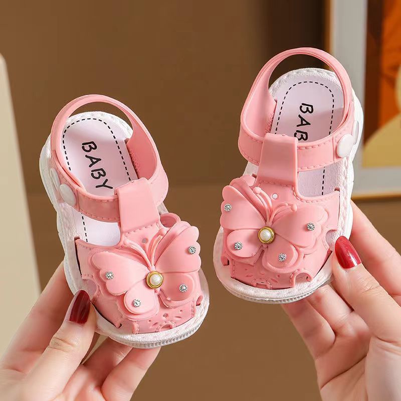 Girls' Sandals 2023 Summer New Children's Non-slip Soft Sole Infant Little Girl Baby Princess Beach Shoes - MANDOTOS INTERNATIONAL