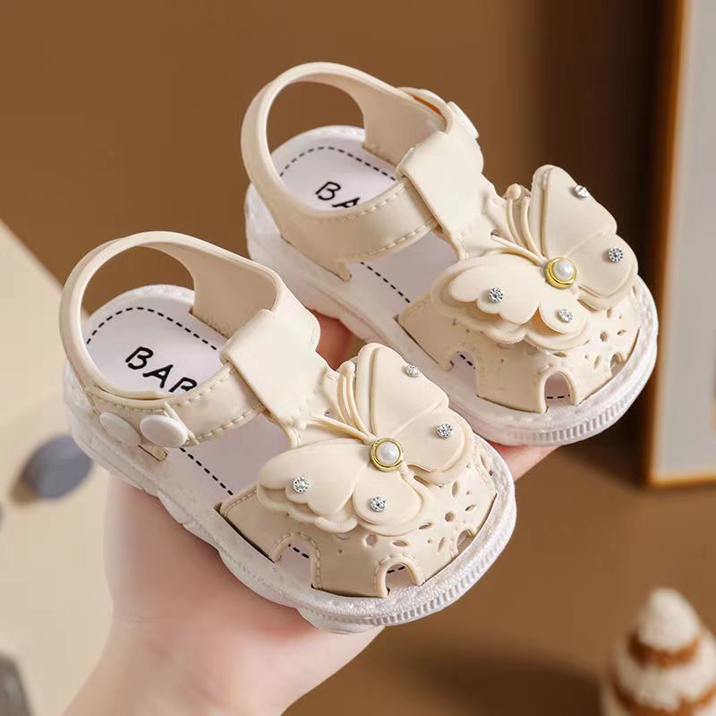 Girls' Sandals 2023 Summer New Children's Non-slip Soft Sole Infant Little Girl Baby Princess Beach Shoes - MANDOTOS INTERNATIONAL