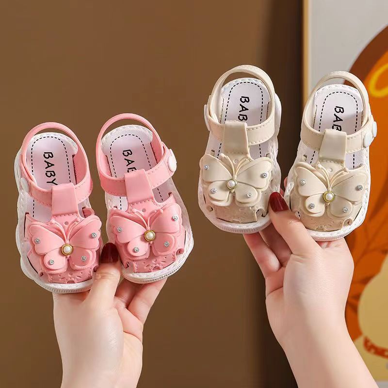 Girls' Sandals 2023 Summer New Children's Non-slip Soft Sole Infant Little Girl Baby Princess Beach Shoes - MANDOTOS INTERNATIONAL