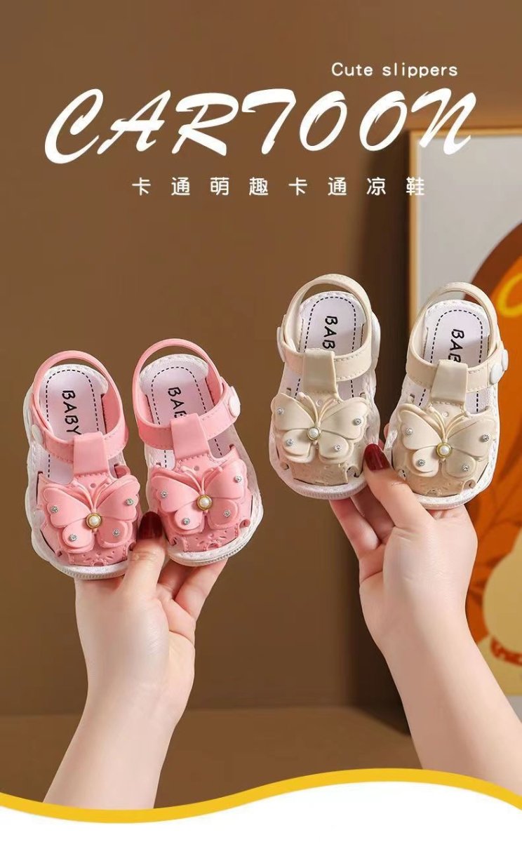 Girls' Sandals 2023 Summer New Children's Non-slip Soft Sole Infant Little Girl Baby Princess Beach Shoes - MANDOTOS INTERNATIONAL