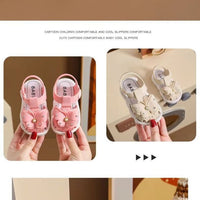 Girls' Sandals 2023 Summer New Children's Non-slip Soft Sole Infant Little Girl Baby Princess Beach Shoes - MANDOTOS INTERNATIONAL