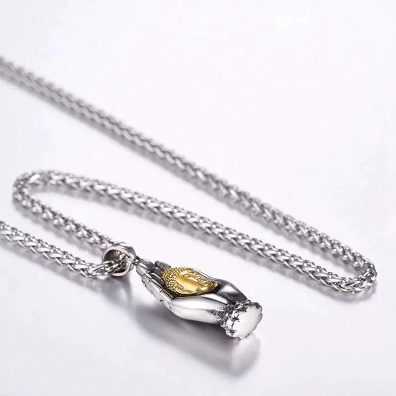 Golden Buddha Pendant - MANDOTOS