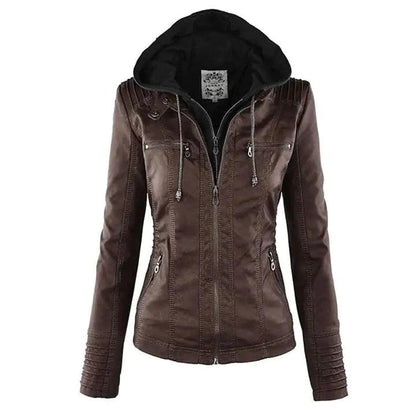 Gothic Faux Leather Jacket - MANDOTOS