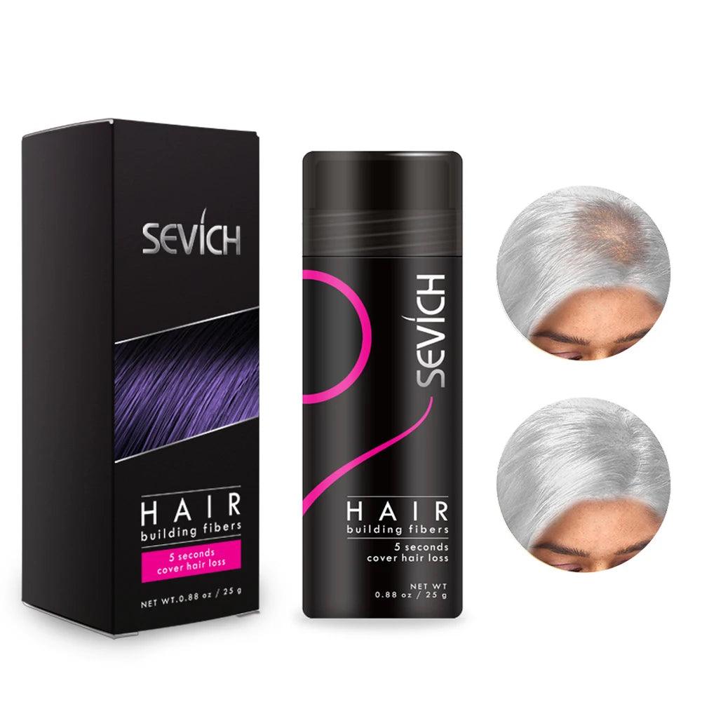 Hair Building Fibers Keratin Thicker Anti Hair Loss Products Concealer Refill Thickening Hair Fiber Powders Growth sevich 25g - MANDOTOS