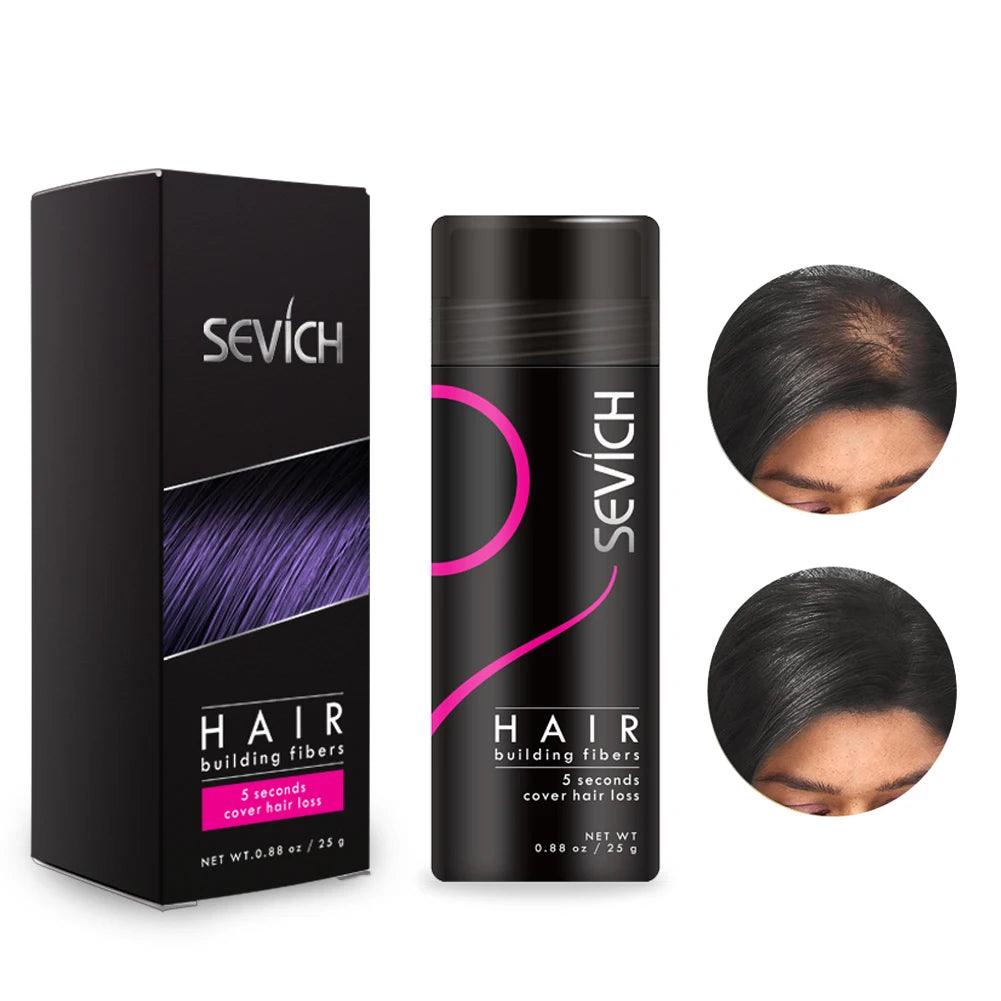 Hair Building Fibers Keratin Thicker Anti Hair Loss Products Concealer Refill Thickening Hair Fiber Powders Growth sevich 25g - MANDOTOS