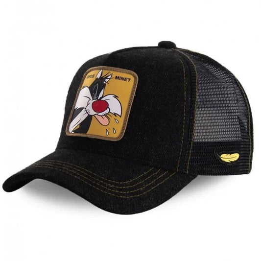 Hot Sale Unisex Anime Cartoon Cap High Quality Embroidered Patch Draw Baseball Cap Male Female Trucker Hat Mesh Hats Sun Hat - MANDOTOS